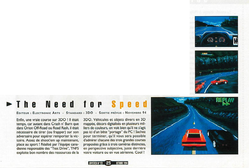 File:Joystick(FR) Issue 53 Oct 1994 News - ECTS 1994 - The Need For Speed.png