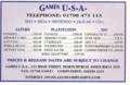 Games World(UK) Issue 12 Jun - Games USA Ad