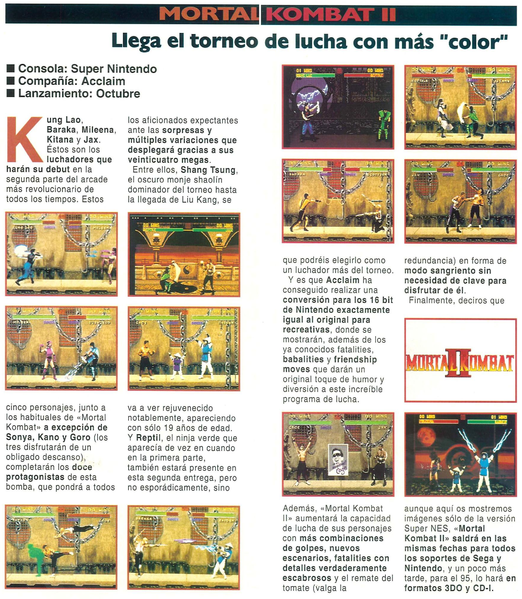 File:Hobby Consolas(ES) Issue 35 Aug 1994 Preview - Mortal Kombat 2.png