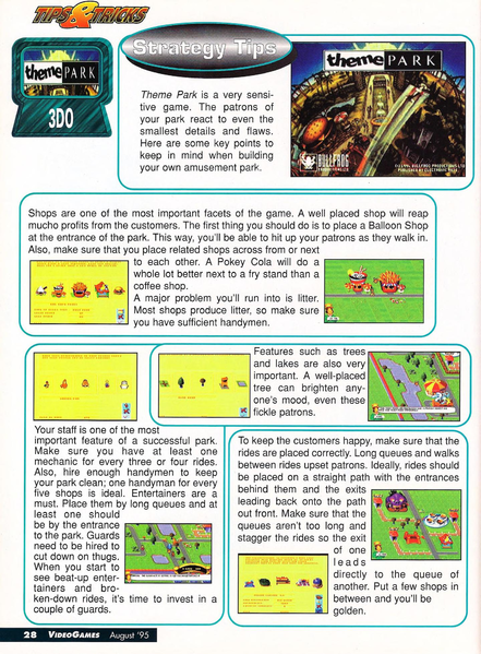 File:Theme Park Tips VideoGames Magazine(US) Issue 79 Aug 1995.png