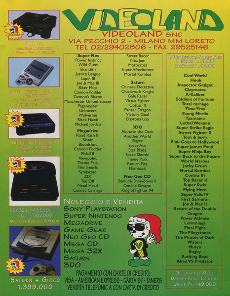 File:Videoland Ad Game Power(IT) Issue 36 Feb 1995.png