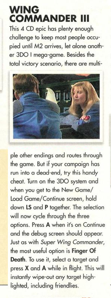 File:3DO Magazine(UK) Issue 6 Oct Nov 1995 Tips - Wing Commander 3.png