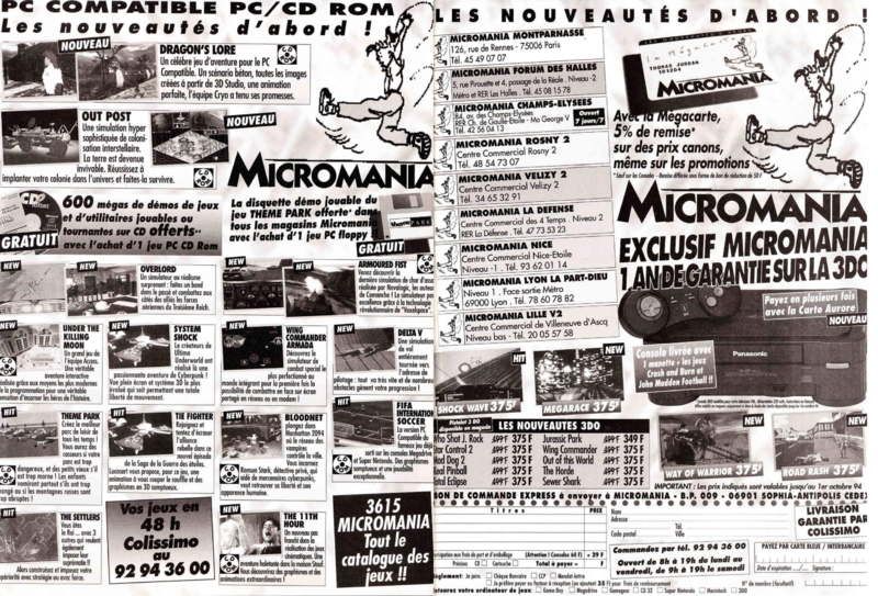 File:Micromania Ad Generation 4(FR) Issue 69 Sept 1994.png