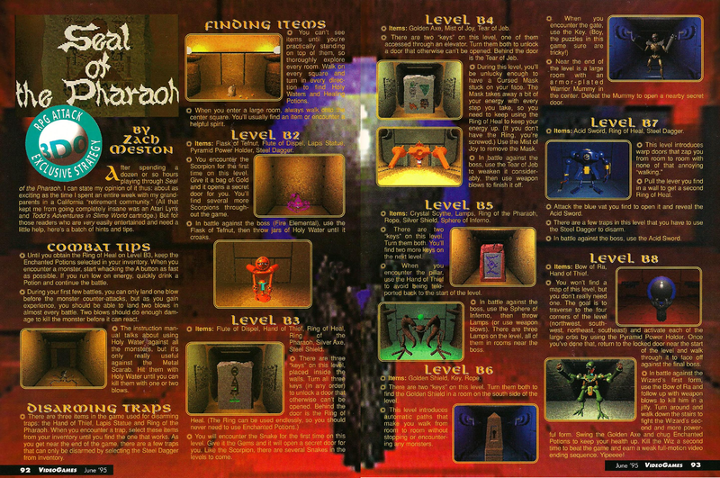 File:Seal Of The Pharaoh Tips VideoGames Magazine(US) Issue 77 Jun 1995.png