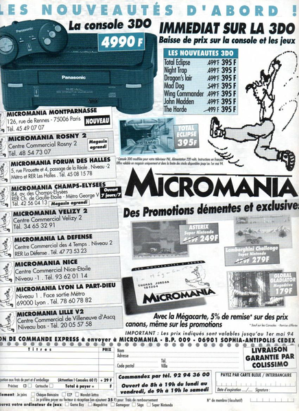 File:Joypad(FR) Issue 30 Apr 1994 Ad - Micromania.png