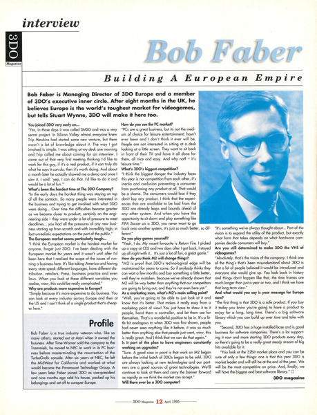 File:3DO Magazine(UK) Issue 3 Spring 1995 Feature - Bob Faber Interview.png