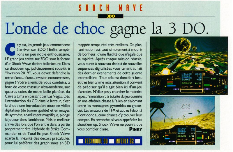 File:Joystick(FR) Issue 52 Sept 1994 Review - Shock Wave.png