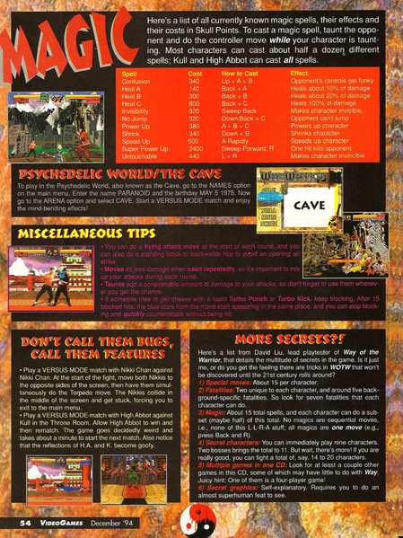 File:Way Of The Warrior Ultimate Strategy Guide Feature Part 8 VideoGames Magazine(US) Issue 71 Dec 1994.png