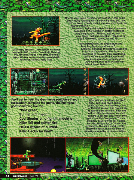File:Gex Producer Interview Feature Part 2 VideoGames Magazine(US) Issue 77 Jun 1995.png