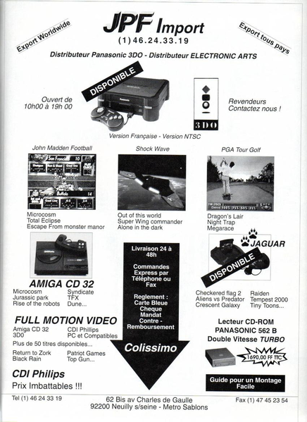 File:Joypad(FR) Issue 28 Feb 1994 Ad - JFP Import.png