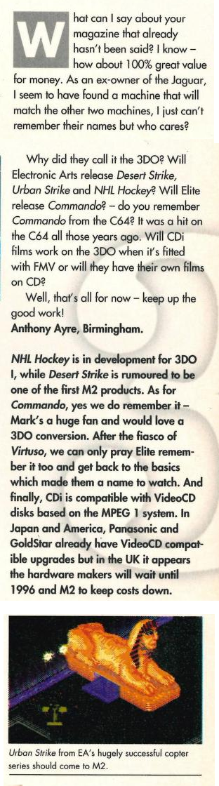 File:3DO Magazine(UK) Issue 4 Jun Jul 1995 Letters - Desert Strike M2 ...